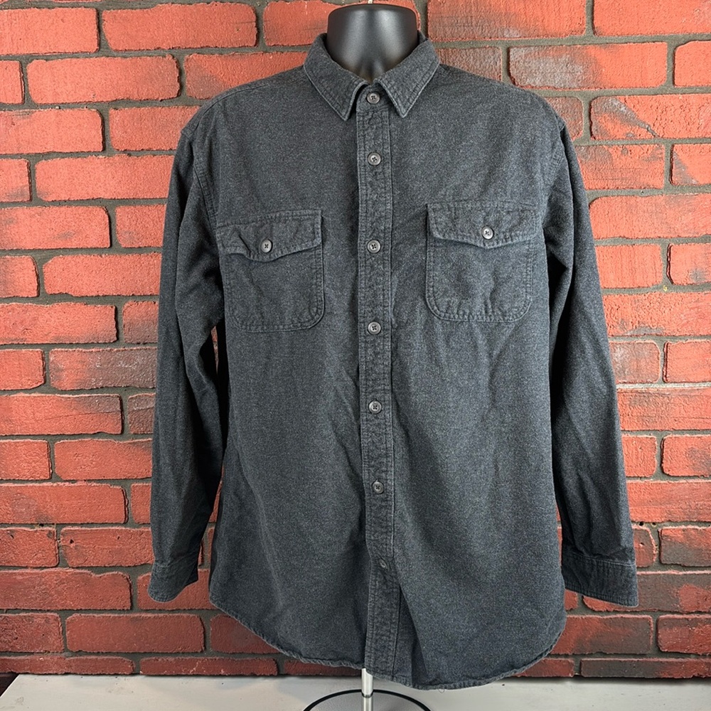 Grizzly Mountain‎ Shirt Mens Flannel Button Up Chunky